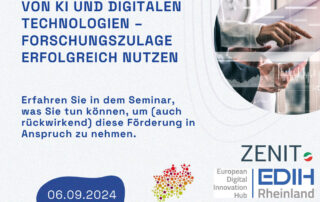 Einladung zu Informationen über "Förderung von KI - Forschungszulage nutzen"