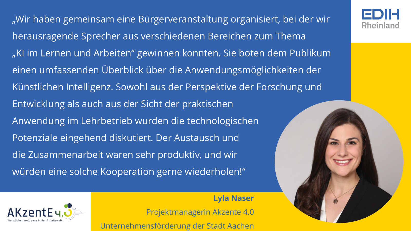 Testimonial Akzente 4.0 - Lyla Naser