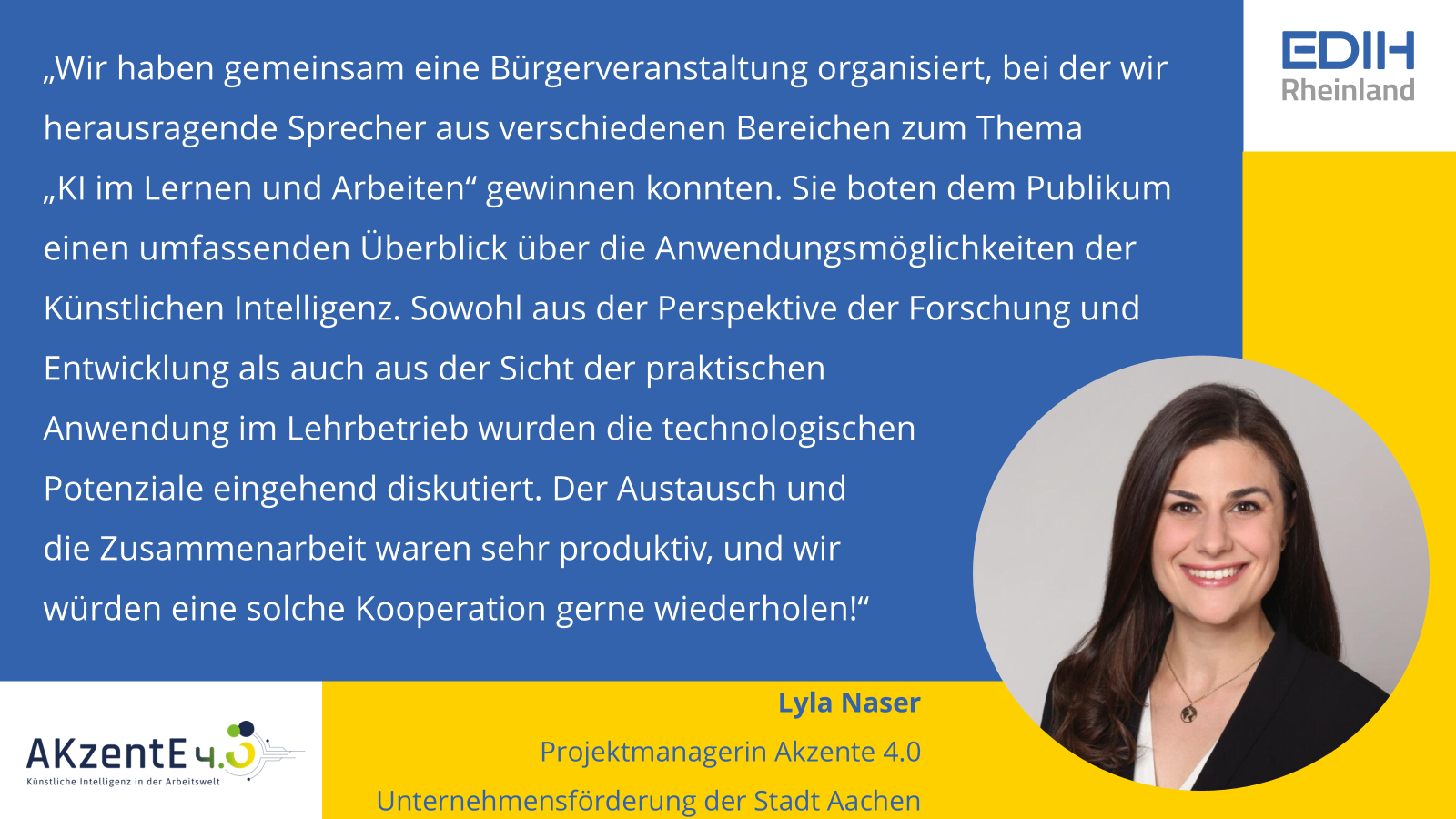 Testimonial Akzente 4.0 - Lyla Naser