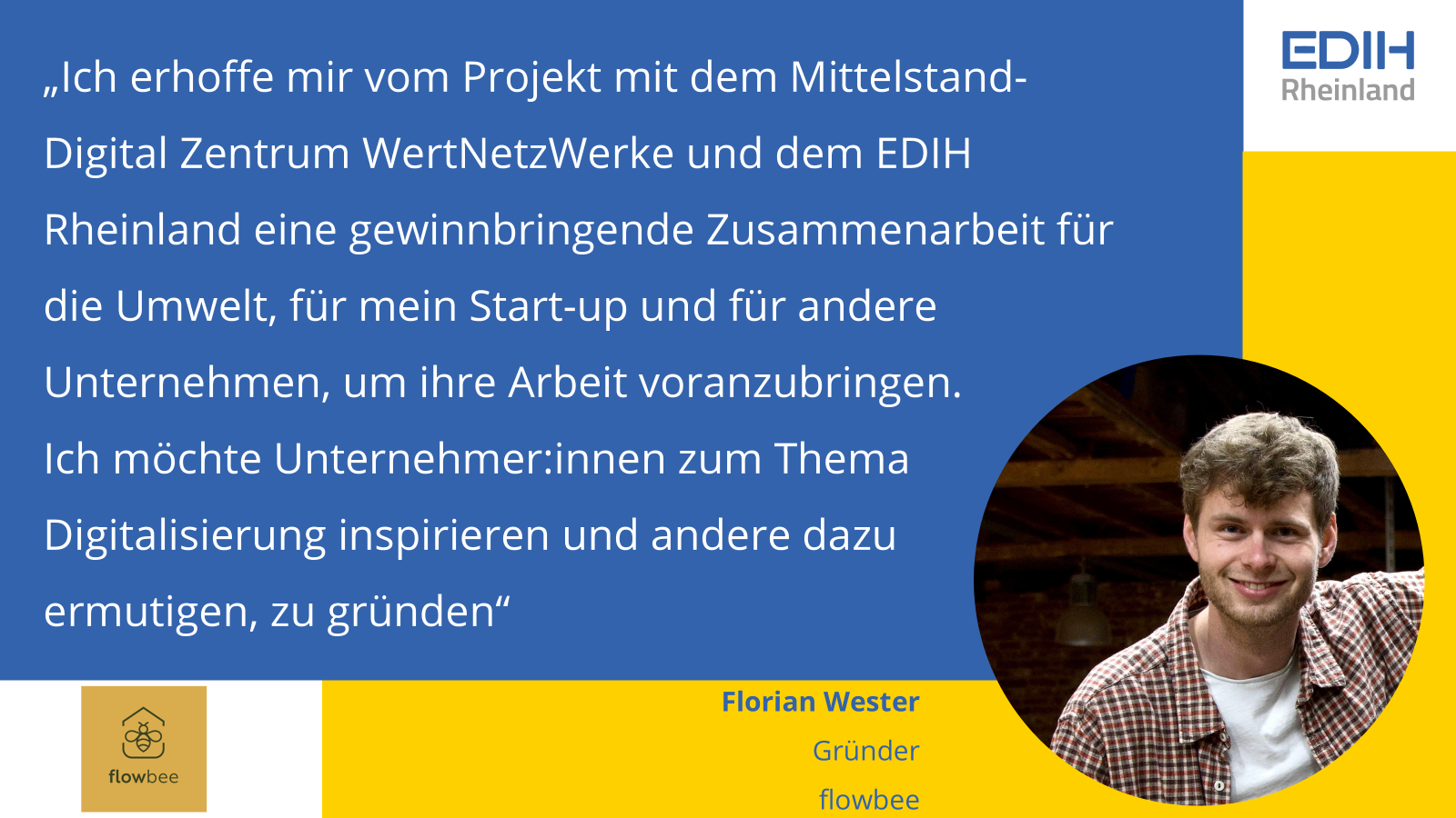 Testimonial flowbee - Florian Wester