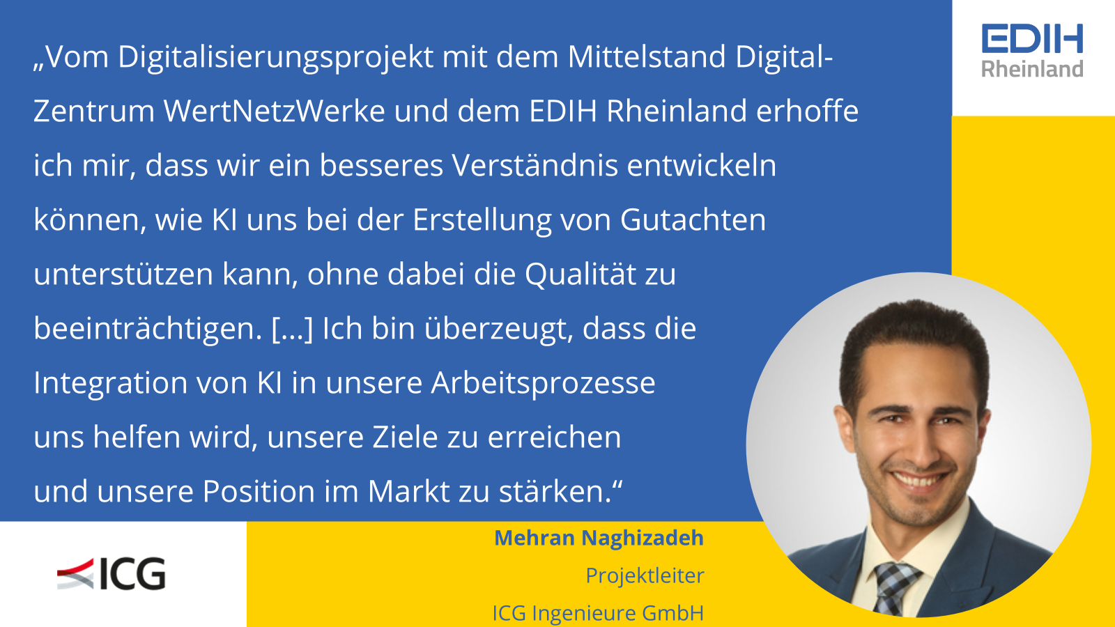 Testimonial ICG Ingenieure - Mehran Naghizadeh